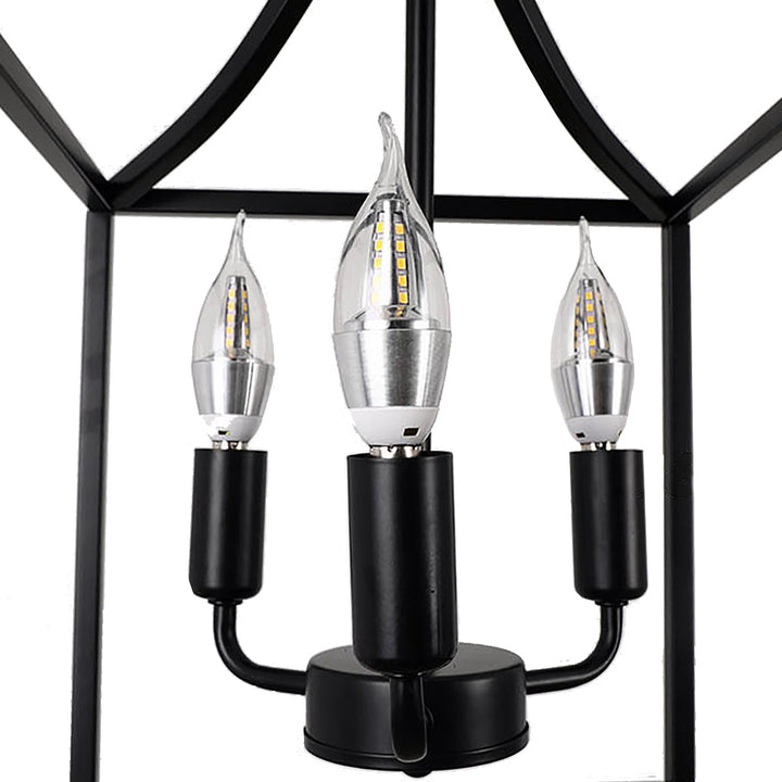 ForgeLight Industrial Cottage Cage Pendant Chandelier