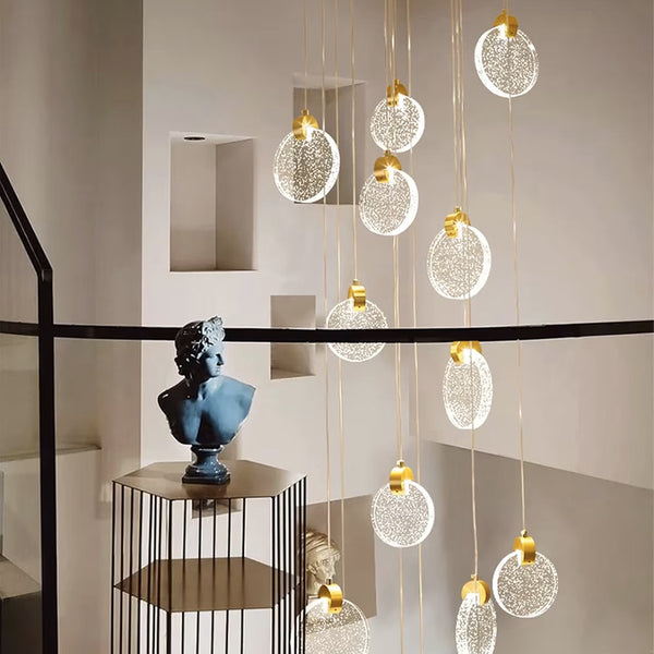 LuminaLux Stairway Pendant Light