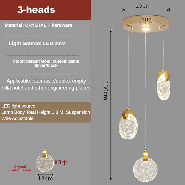 LuminaLux Stairway Pendant Light