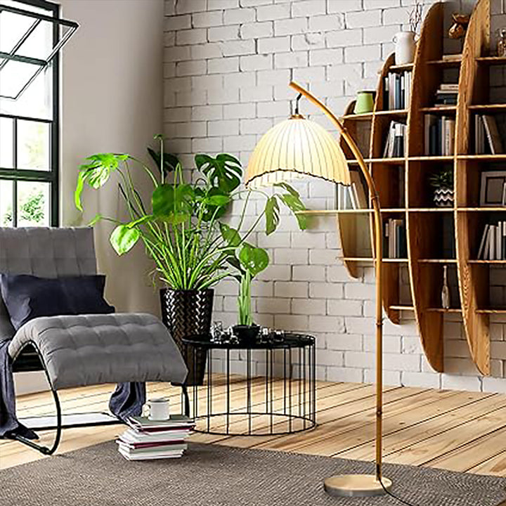 Boho Bliss Bamboo Floor Lamp