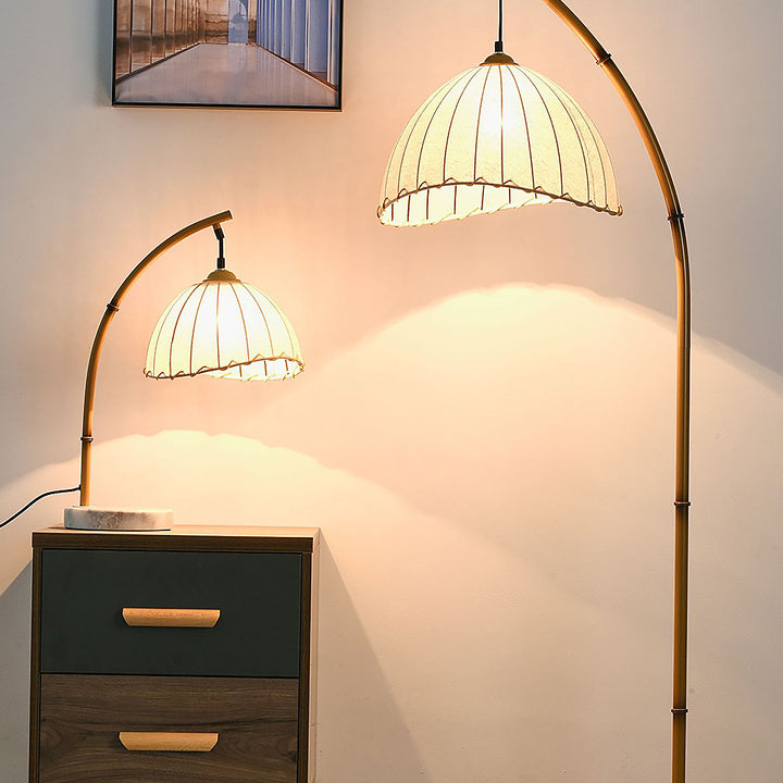 Boho Bliss Bamboo Floor Lamp