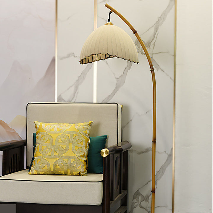 Boho Bliss Bamboo Floor Lamp