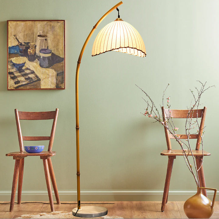 Boho Bliss Bamboo Floor Lamp