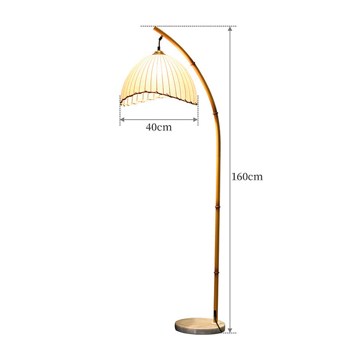 Boho Bliss Bamboo Floor Lamp