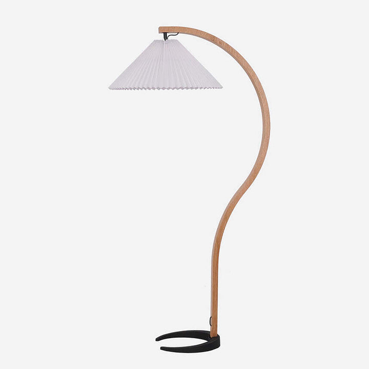 Pleated Umbrella Floor Lamp