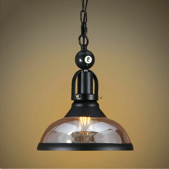 Billiard Ball Table Light Design Pool Metal Pendant Lamp Ceiling Fixture Black savingget