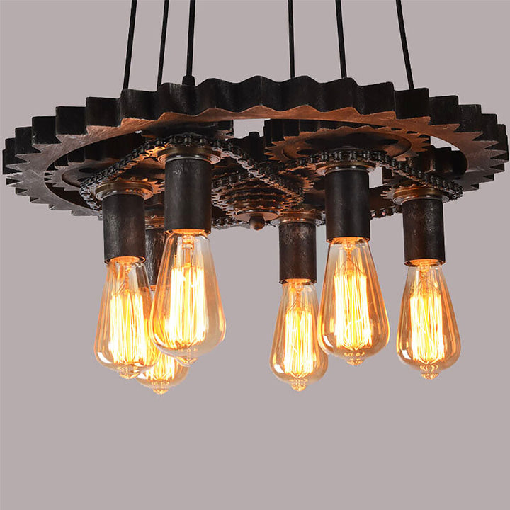 Gearworks Iron Chandelier savingget