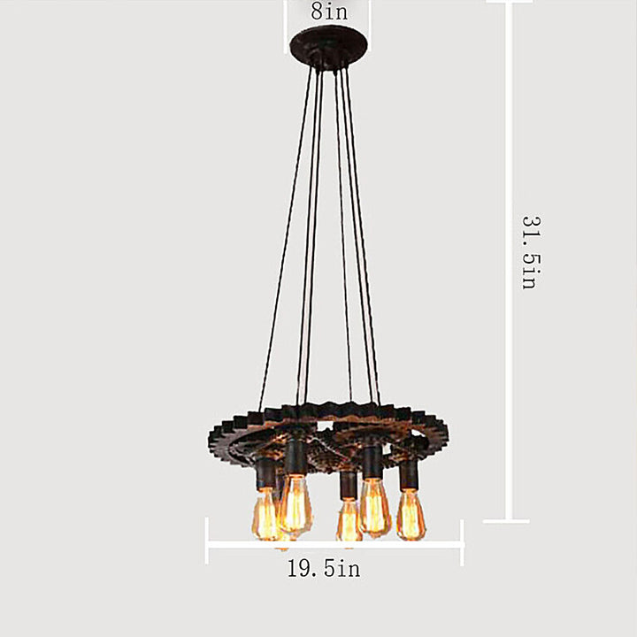 Gearworks Iron Chandelier savingget