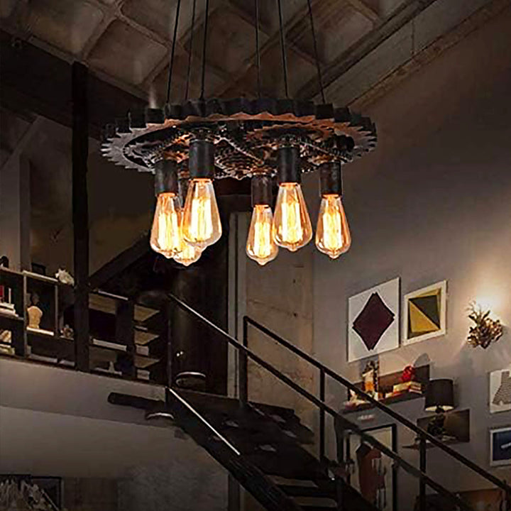 Gearworks Iron Chandelier savingget