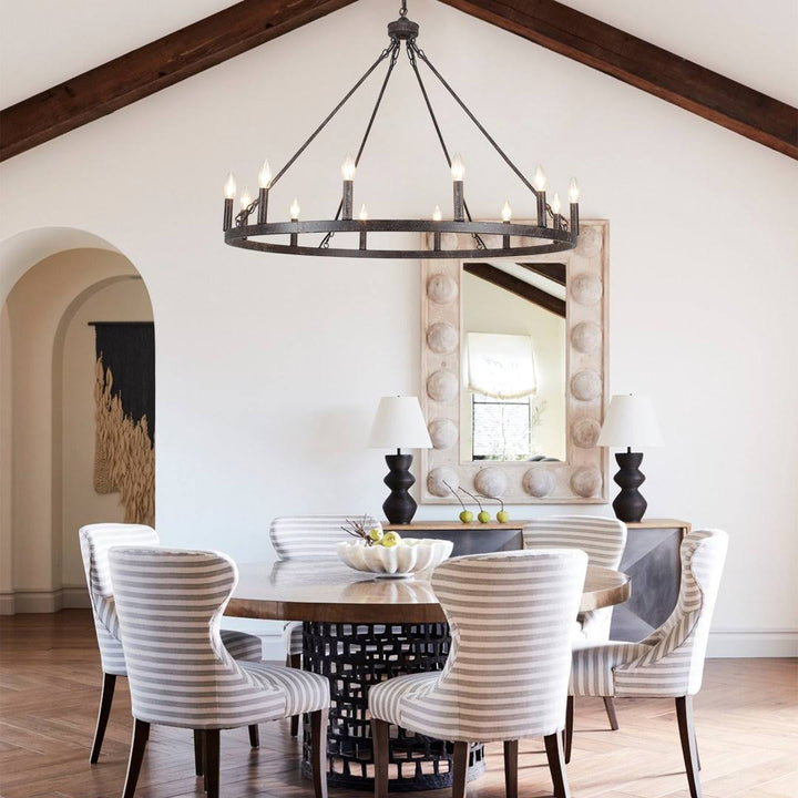 Wagon Wheel Chandelier