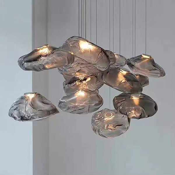 Luxury Hand Blown Glass Pendant Lamp savingget