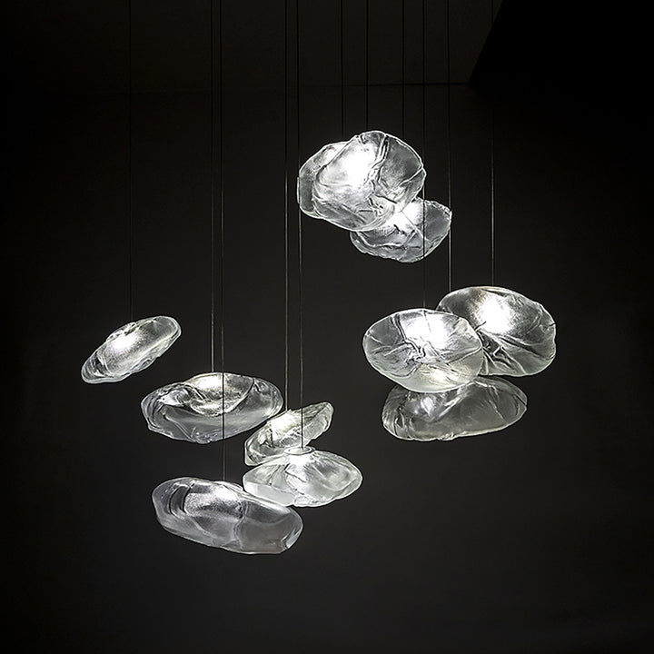 Luxury Hand Blown Glass Pendant Lamp savingget