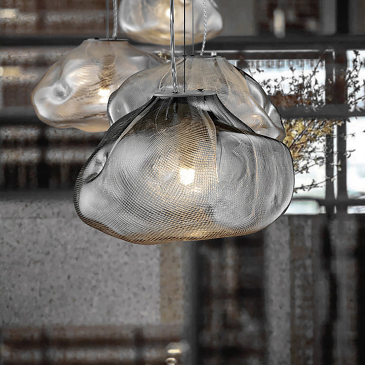 Luxury Hand Blown Glass Pendant Lamp savingget