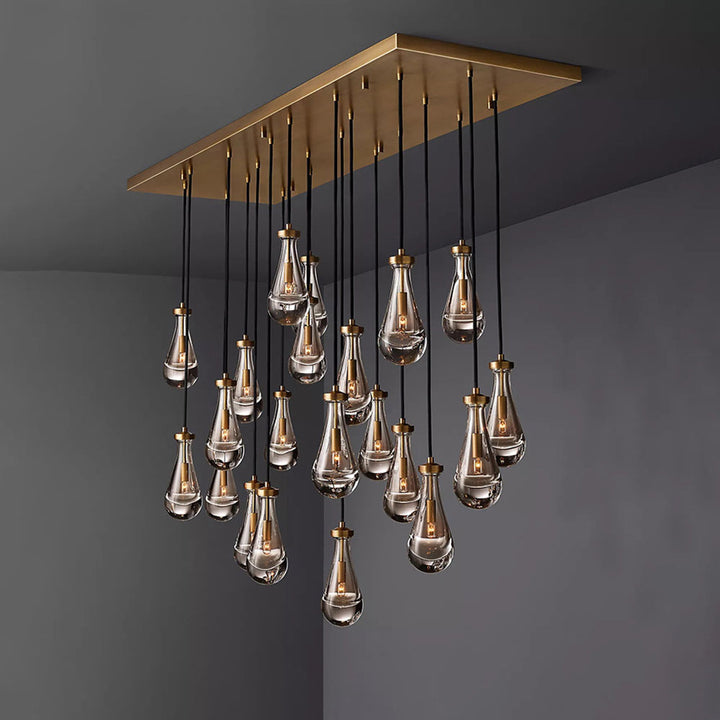 Brass Raindrop Chandelier savingget