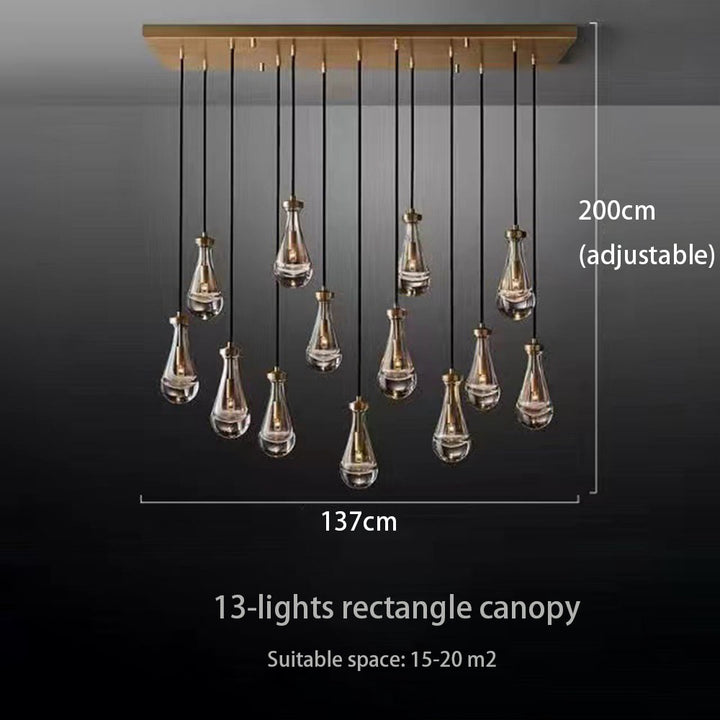 Brass Raindrop Chandelier savingget