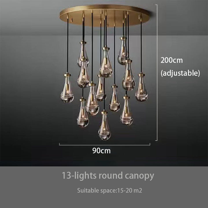 Brass Raindrop Chandelier savingget