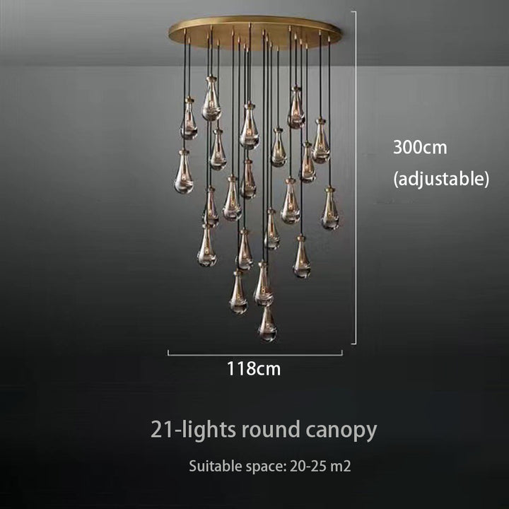 Brass Raindrop Chandelier savingget