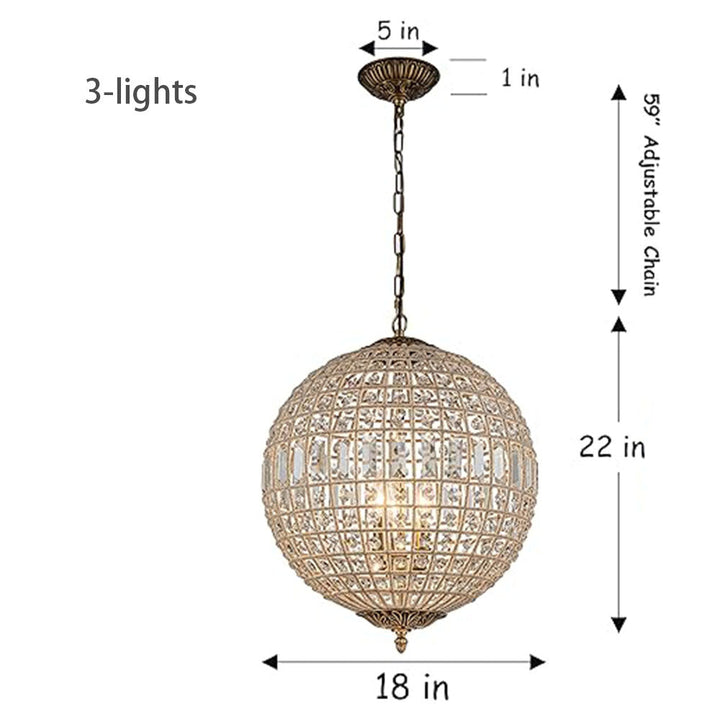 Globe Crystal Chandelier savingget