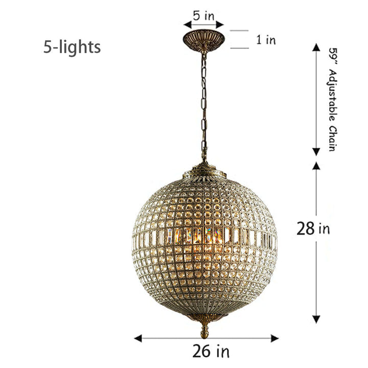 Globe Crystal Chandelier savingget