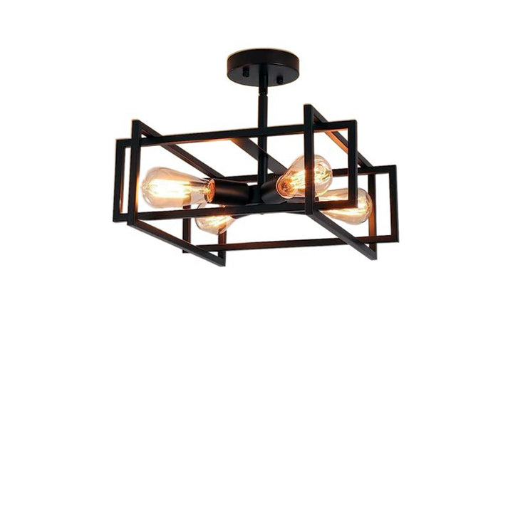 Black Frame Ceiling Light