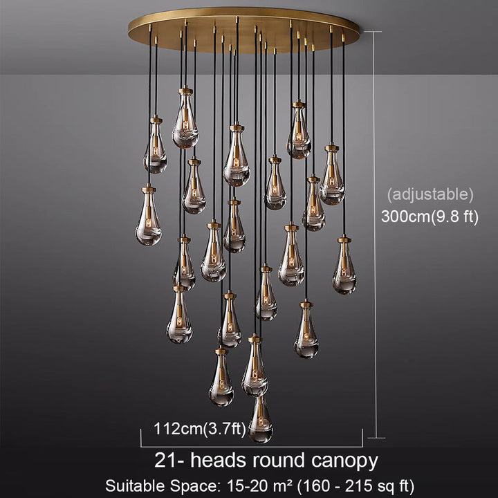 Brass Raindrop Chandelier savingget