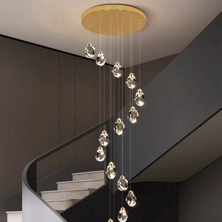 Lumis Gold Crystal Chandelier savingget