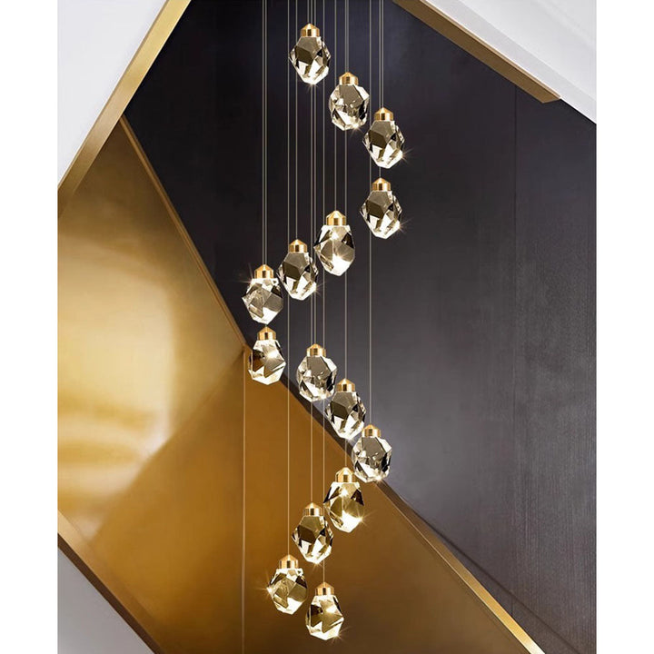 Lumis Gold Crystal Chandelier savingget