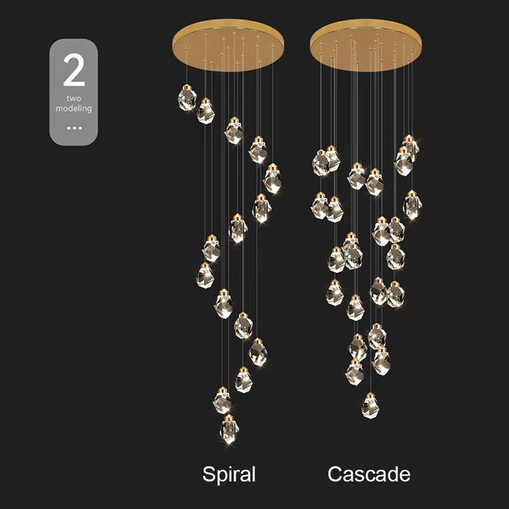 Lumis Gold Crystal Chandelier savingget