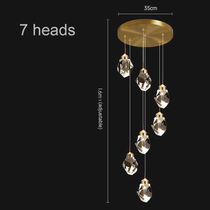 Lumis Gold Crystal Chandelier savingget
