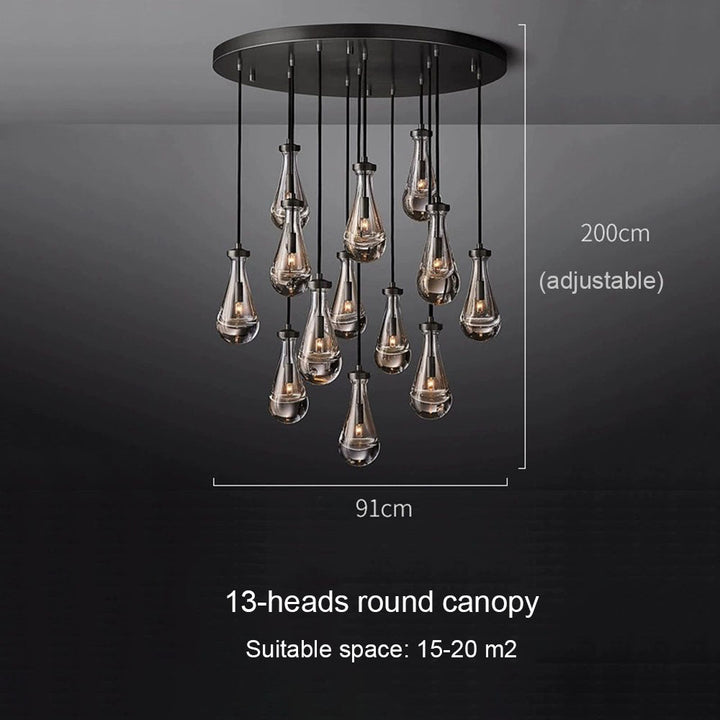 Black Raindrop Chandelier savingget