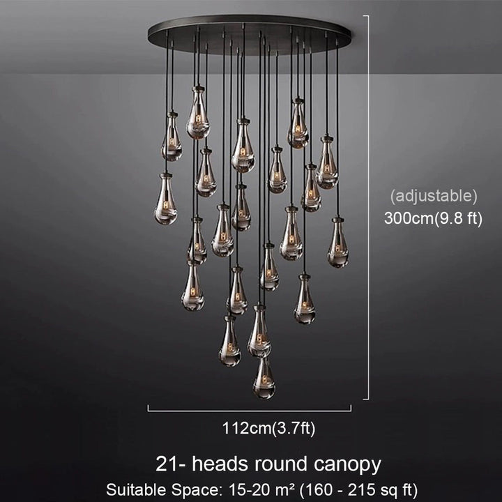 Black Raindrop Chandelier savingget