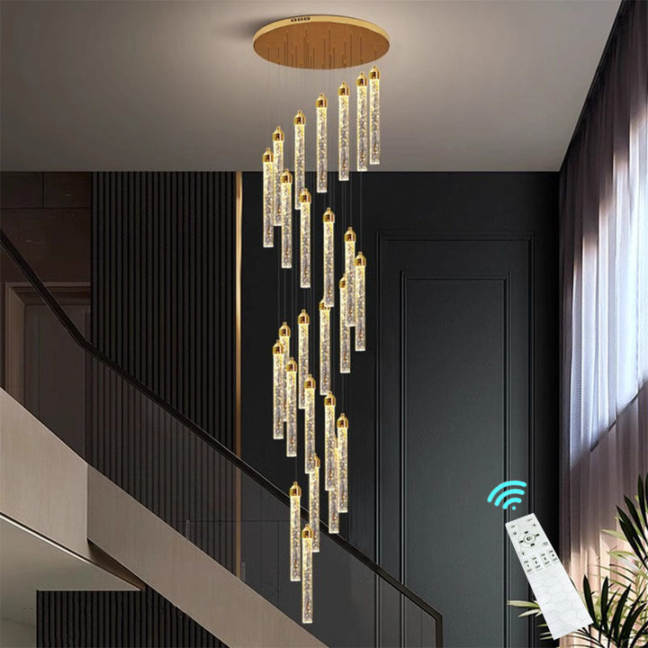 Lunara Spiral Crystal Chandelier savingget