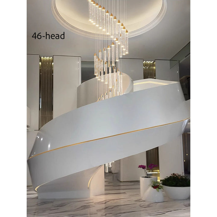 Lunara Spiral Crystal Chandelier savingget