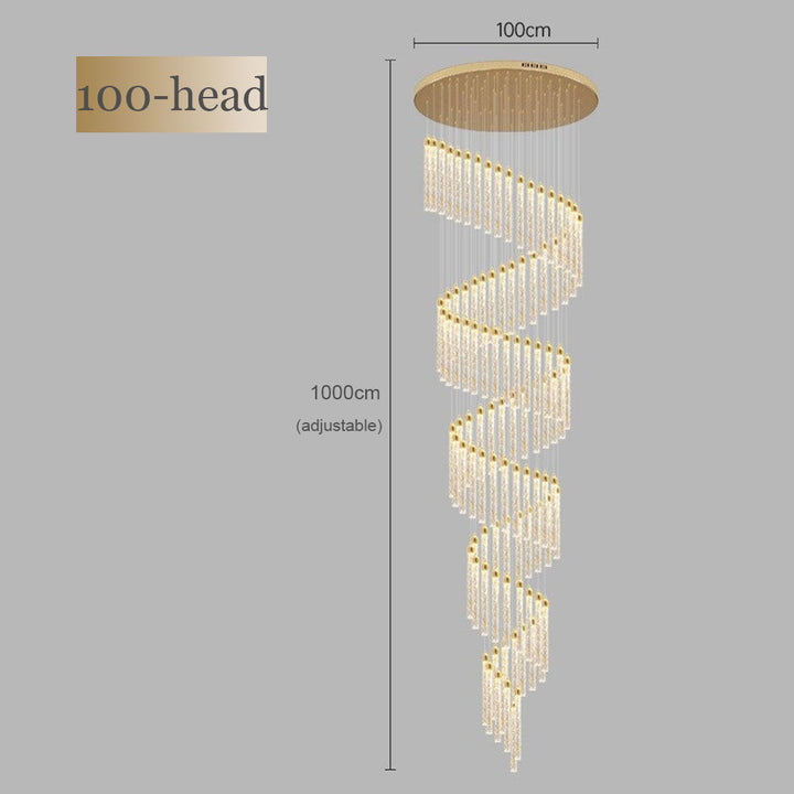 Lunara Spiral Crystal Chandelier savingget