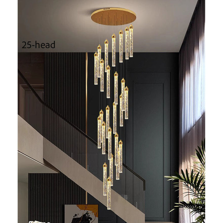Lunara Spiral Crystal Chandelier savingget