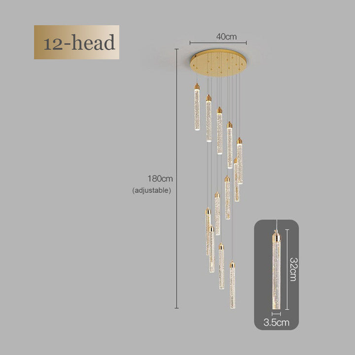 Lunara Spiral Crystal Chandelier savingget