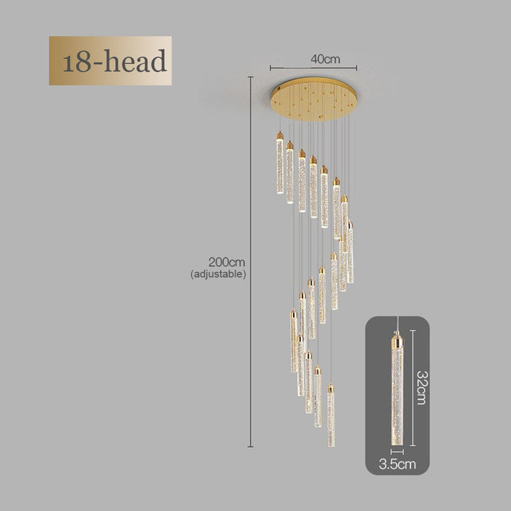 Lunara Spiral Crystal Chandelier savingget