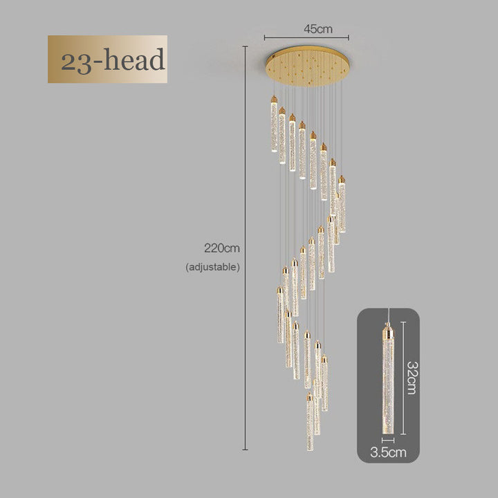 Lunara Spiral Crystal Chandelier savingget