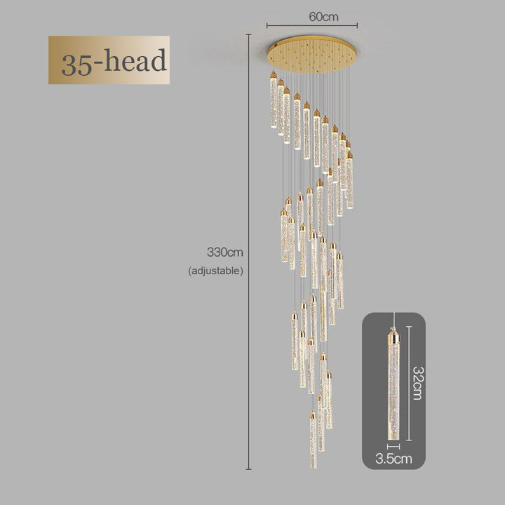 Lunara Spiral Crystal Chandelier savingget