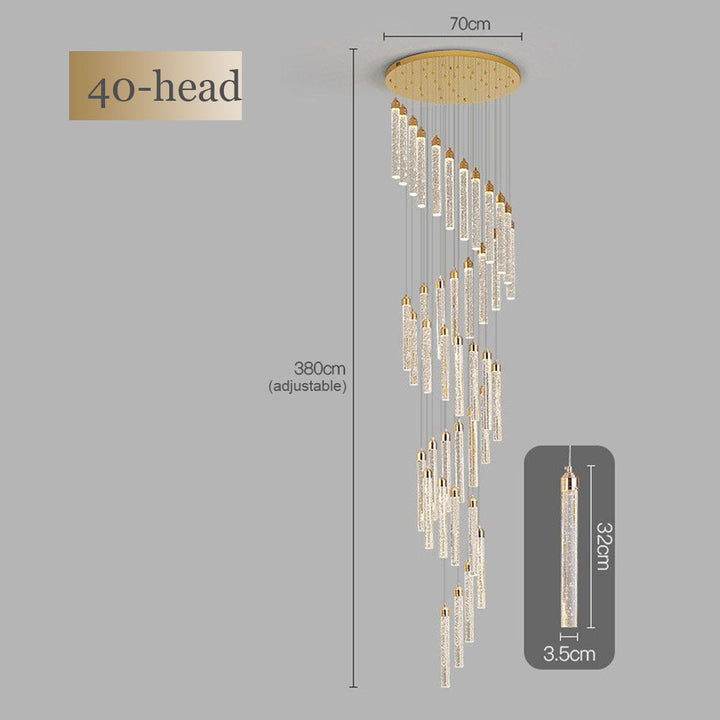 Lunara Spiral Crystal Chandelier savingget