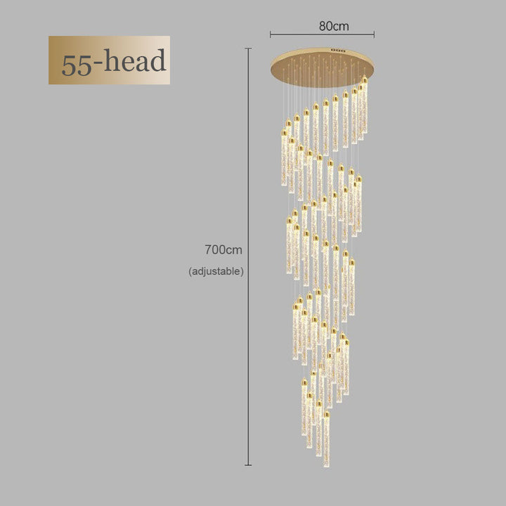 Lunara Spiral Crystal Chandelier savingget