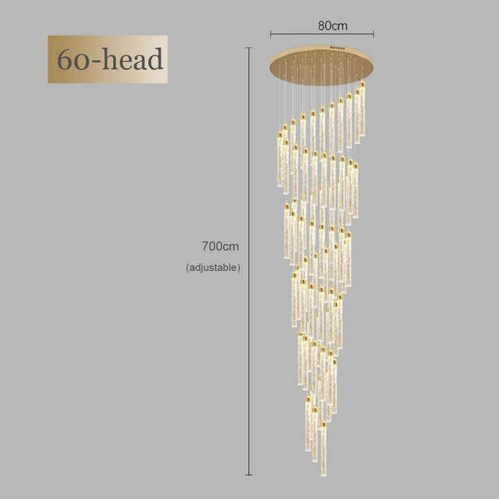 Lunara Spiral Crystal Chandelier savingget