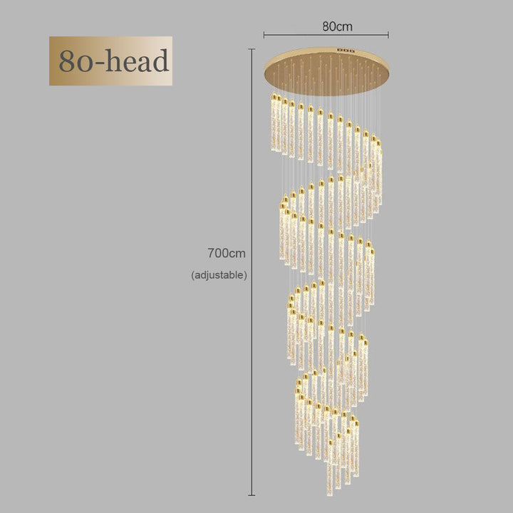 Lunara Spiral Crystal Chandelier savingget