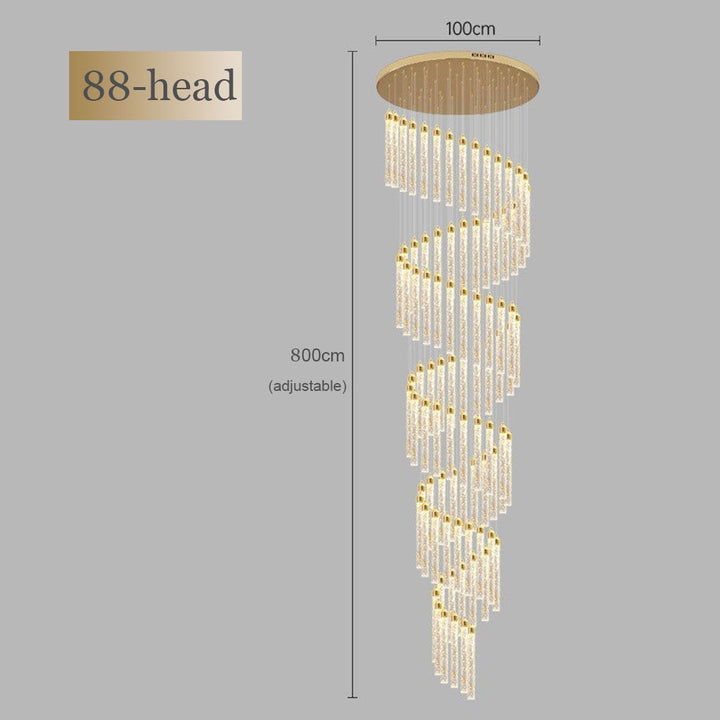 Lunara Spiral Crystal Chandelier savingget