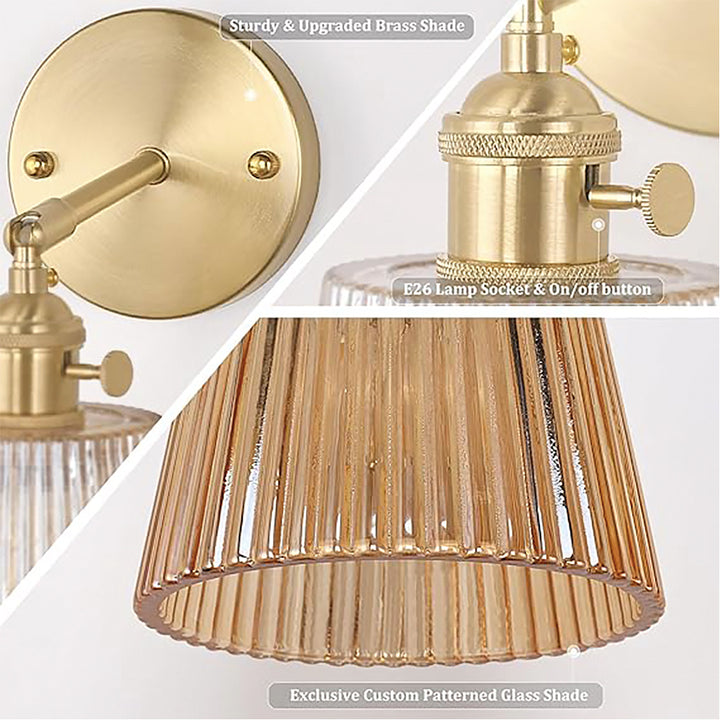 Vintage Brass Wall Sconce savingget