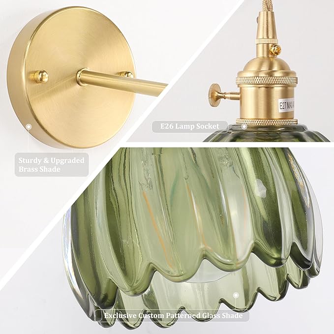 Vintage Brass Wall Sconce savingget