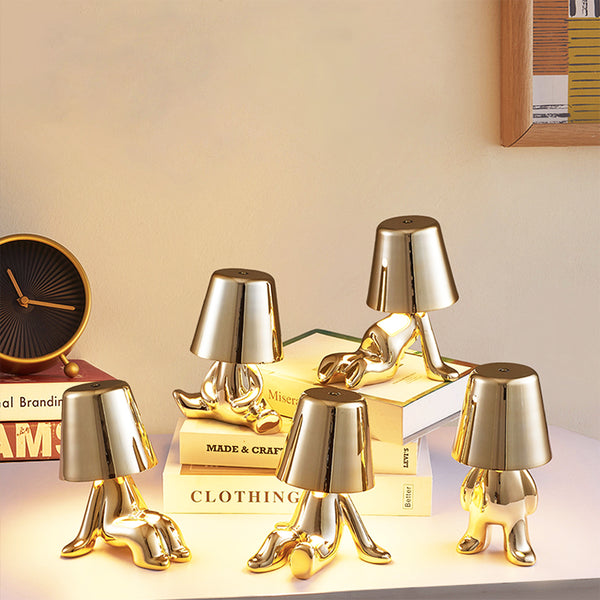 Golden Man Decor Lamp