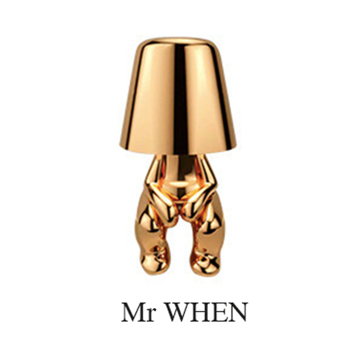 Golden Man Decor Lamp