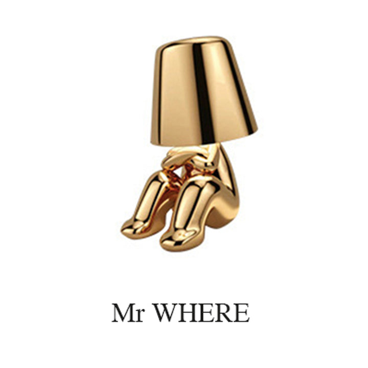 Golden Man Decor Lamp