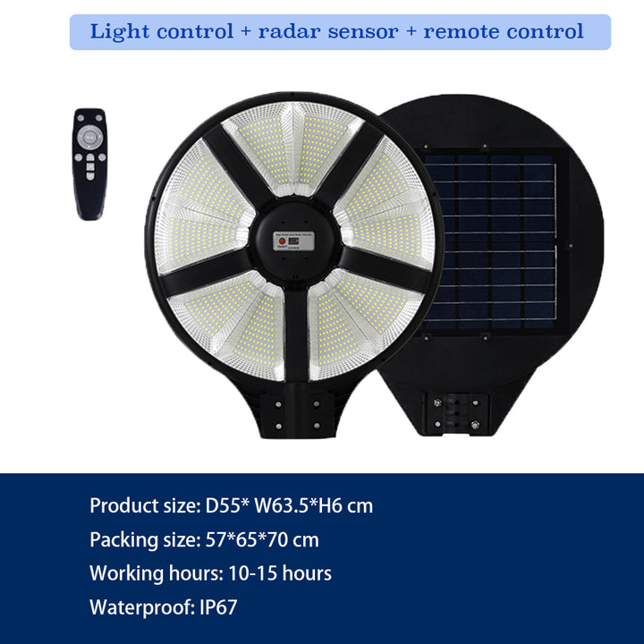 Round High Power Solar Street Lights